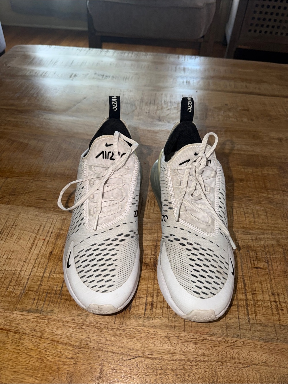 Nike Men's Air Max 270 React Sneakers - White/Black